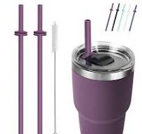Amazon.com: Silicone Straw for Yeti Rambler, 2PCS Reusable ...