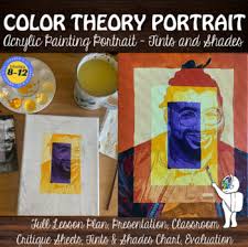 Color Theory Portrait Acrylic Painting