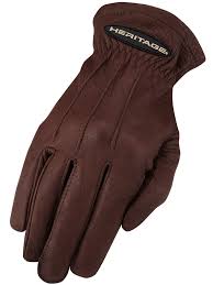 heritage chocolate deerskin winter trail gloves hg284