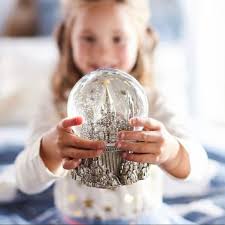 Harry Potter New Pottery Barn Kids Hogwarts Castle Snow Globe Music Hedwig  New ✨