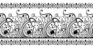 Maybe you would like to learn more about one of these? Seamless Abstract Black And White Floral Border Design Royalty Free Cliparts Vectors And Stock Illustration Image 143530525