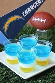 San Diego Chargers Jell O Shots Recipe Jell O Shot Recipes Jello Shots