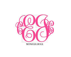 4 Initial Monogram 4 Letter Monogram Monogram Decal Monogram Letters Lettering Monogram
