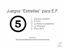 3 juegos inventados con 5 reglas cada uno:fichas numéricos : 5 Juegos Para Educacion Fisica Juegos Estrellas