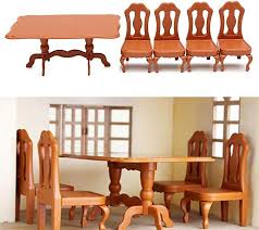Amazon Com Tzp5chb Dollhouse Toy Doll House Decor 5pcs Set Dollhouse Mini Furniture Dining Table Dollhouse Furniture Sets Furniture Dining Table Furniture