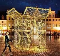 Outdoor Christmas Street Light Decoration 220V LED Gift Box ...