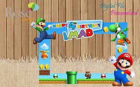 Please Read All The Information Welcome To Our Shop Rose Desing This Sup Festa Di Compleanno Super Mario Festa A Tema Mario Idee Per Feste Di Compleanno