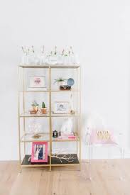 Etagere Envy How To Get The Coveted Look Chairish Blog Ikea Shelves Gold Shelves Ikea Hack