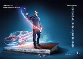 Mercedes Benz Calendar After Sales 2017 On Behance Graphic Design Ads Graphic Design Advertising Car Advertising Design