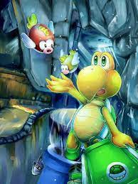 Koopa Troopa In Dolphin Shoals Mario Art Super Mario Bros Super Mario World