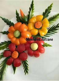 دورچین فلفل دلمه و گوجه Food Displays Food Decoration Food Art