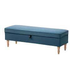 Stocksund Bench Ljungen Blue Width 56 3 4 Height 18 1 2 Learn More Ikea In 2021 Brown Wood Home Decor Furniture