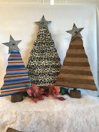 Corrugated Tin Rustic Christmas Trees Serape Christmas Metaltree Metal Tree Wall Art Metal Tree Metal Christmas Trees