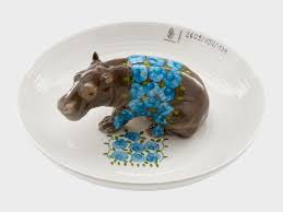 Schale Mit Nilpferd Porzellan Manufaktur Nymphenburg Schale Nilpferd Porzellan