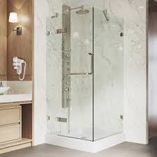 But with proper planning and the required tools, installing a shower whether a new install or a replacement, the installation of a new shower stall can be a laborious job. Vigo Monteray Frameless Shower Enclosure With Base