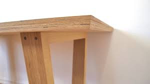 Otherwise you can build a frame with the remaining cut offs that gives the top the appearance of being twice the thickness. Diy Modern Plywood Dining Table Youtube