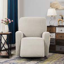 Arainy Chivas Textured Grid Box Cushion Recliner Slipcover Slipcovers Furniture Cushions On Sofa