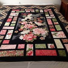 For Any Sizes Colors Designs Please Inbox Us Our Items Are Print On Demand Products Please Choose Your Panel Quilt Patterns Flower Quilts Japanese Quilts