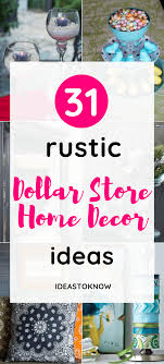 Instantly upgrade your living room home decor with this cheap and quick art you can make in 30 minutes. 31 Dollar Store Rustic Home Decor Ideas