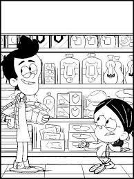 First choose a color, you can see from the brush which color you have chosen. The Casagrandes Coloring Pages 13