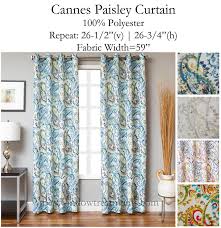 4.5 out of 5 stars. Cannes Paisley Curtain Panel Www Bestwindowtreatments Com