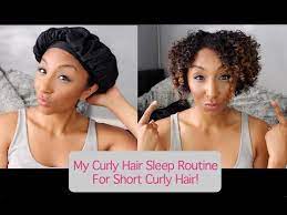 Utilizing one of these fibers will keep hair from becoming frizzy, eliminate unnecessary breakage,. My Curly Hair Sleep Routine For Short Curly Hair How To Maintain Next Day Curls Biancareneetoday Youtube