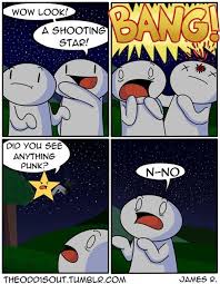 Wow Look A Shooting Star Comic Funny Comics Funny Cartoons Odd Ones Out Comics