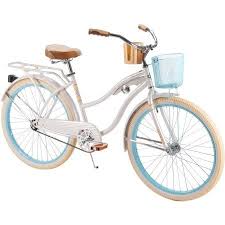 Huffy 26 Women S Nel Lusso Cruiser Bike White Walmart Com Cruiser Bike Beach Cruiser Bikes Women Cruiser Bike Accessories