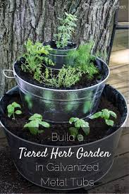 Exclusive Fountain Of Herbs Diy Herb Gardening In Tiered Metallic Planter Truly Hand Picked