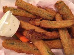 While you wait for the liquid to drain, mix the dry ingredients. Fried Zucchini Tasted Like A Frozen Product That Was Fried Picture Of Badger Cafe Las Vegas Tripadvisor