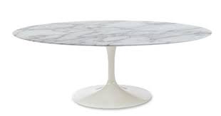 H 15 1/2 x d 23 3/4 x w 14 1/4 (coffee table height, oval base footprint for tops 27 x 41 oval to 35 x 71 oval) does not include mounting plate. Iconic Interiors Tulip Marble Coffee Table Round And Oval