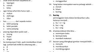 Kegiatan penilaian harian merupakan salah satu metode yang dilakukan guru untuk mengetahui tingkat pemahaman peserta didik terhadap materi pelajaran. Soal Uts Kelas 1 Sd Semester 1 Tematik Tema Kegemaranku Idn Paperplane