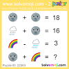 Maths symbol puzzles with answers. 1