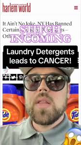🚨CANCEROUS INGREDIENTS🚨⁠, ⁠, Did you know that New York has been banning  many big-name laundry detergents?⁠, ⁠, The U.S. Department of Health and  Human Services (HHS) considers 1,4-dioxane (a chemical ...