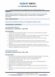 Orthodontist Assistant Resume Samples Qwikresume