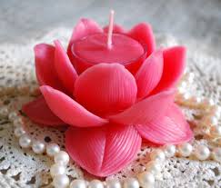 Pure Beeswax Lotus Flower Candle Holder With 2 Tealights Infinitely Reuseable In Pink In 2020 Lotus Flower Candle Holder Lotus Flower Candle Flower Candle