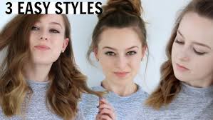 3 EASY HAIRSTYLES FOR MEDIUM LENGTH HAIR