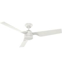 What is the most common feature for hunter ceiling fans with lights? Hunter Fan 50257 Cabo Frio 52 Inch Fresh White Outdoor Ceiling Fan