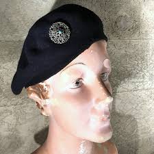 Celtic Shield Filigree Pin, Trombone Clasp W/glass Stone, 1950's Vintage