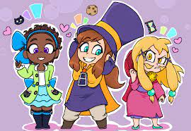 Hat Kid Bow Kid Mustache Girl 10 By Thattechnique On Newgrounds A Hat In Time A Hat In Time Fanart A Hat In Time Art