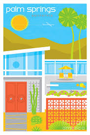 Art deco style travel poster of palm springs, california. Palm Springs Poster Retro Travel Digital Art By Jim Zahniser
