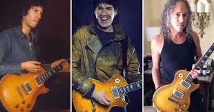 Kirk Hammett Talks About His Prize Peter Green And Gary Moore S Les Paul Video Les Paul Kirk Hammett Gary