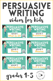 Video Series By Teaching Without Frills On Youtube All About Persuasive Writing For Persuasive Writing Persuasive Writing Prompts Persuasive Writing Activities