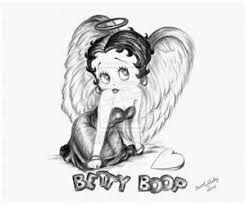 Black And White Angel Cartoon Black And White Angel Betty Black Betty Boop Betty Boop Tattoos Betty Boop Art