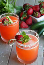 The cindy margurita strawberry and basal / the cin. Strawberry Margaritas 2 Ways Basil Infused And Heated Up With Jalapeno