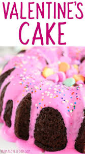 A bundt cake (/bʌnt/) is a cake that is baked in a bundt pan, shaping it into a distinctive doughnut shape. Valentine S Cake Easy Vday Bundt Cake Mama Loves Food