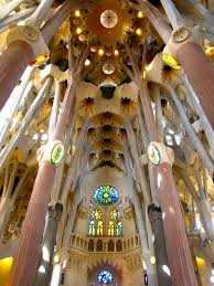 Holy Tree The Columns Of The Interior Of Sagrada Familia Are A Unique Gaudi Design And Are Likened To Gaudi La Sagrada Familia Barcelona Amazing Architecture