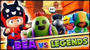 Welcome to brawl star animation official channel. Spike Crow Leon Sandy Vs Bea 1v1 Brawl Stars Battle Is Bea Op Youtube
