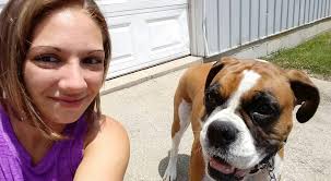 Roxie Lee helping with the yard work 🤣 #BoxerLife