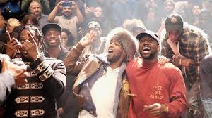 Pusha T Kid Cudi Kanye West Travis Scott At Kanye West S Listening Party For The Life Of Pablo 2 14 16 Kanye West Kids Kid Cudi Kanye West Kid Cudi